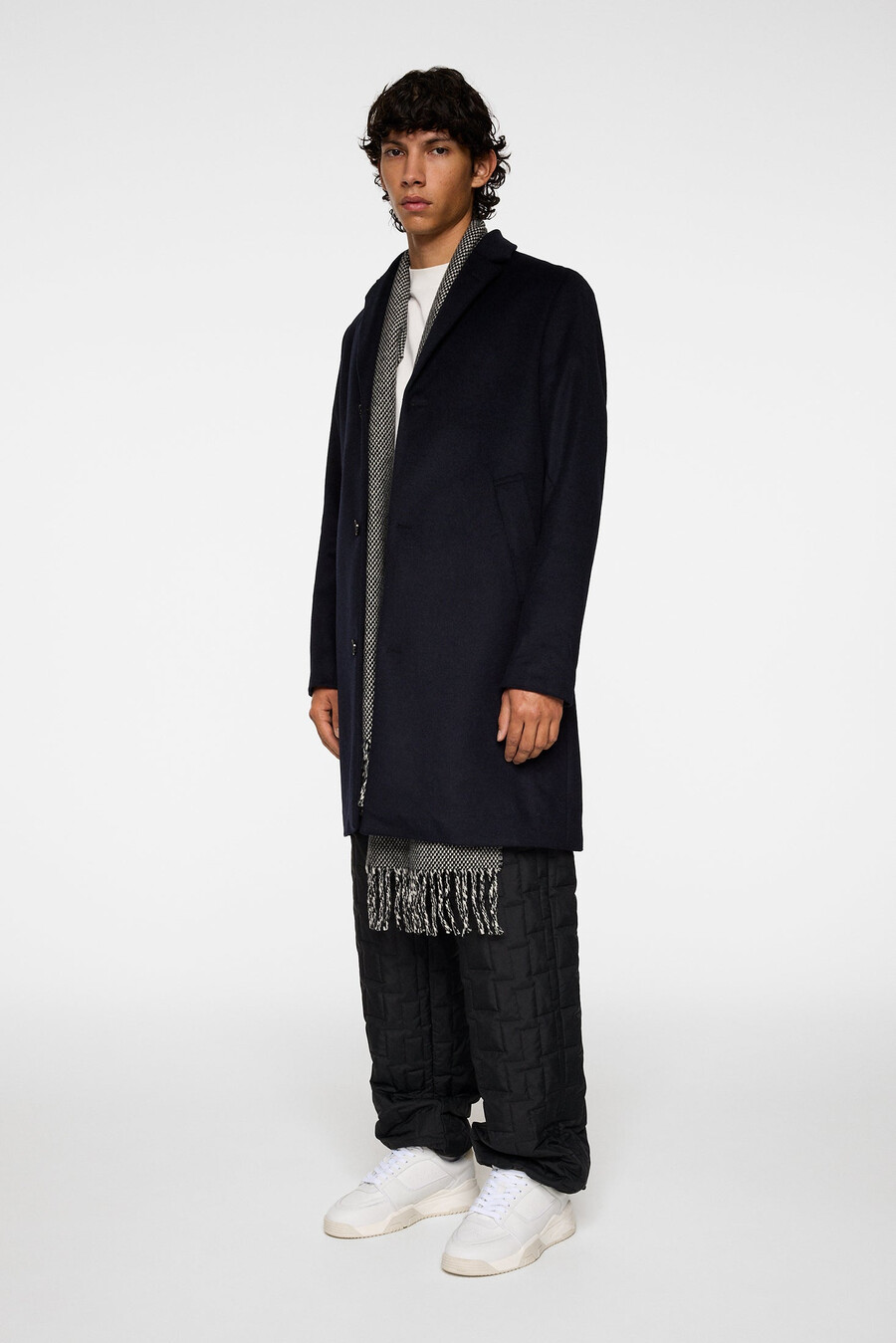 manteau en cachemire august melton