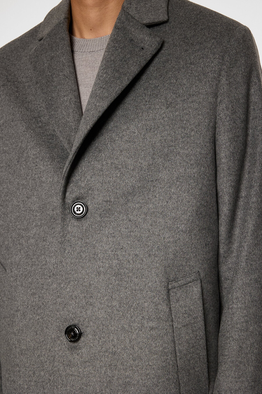 manteau en cachemire august melton