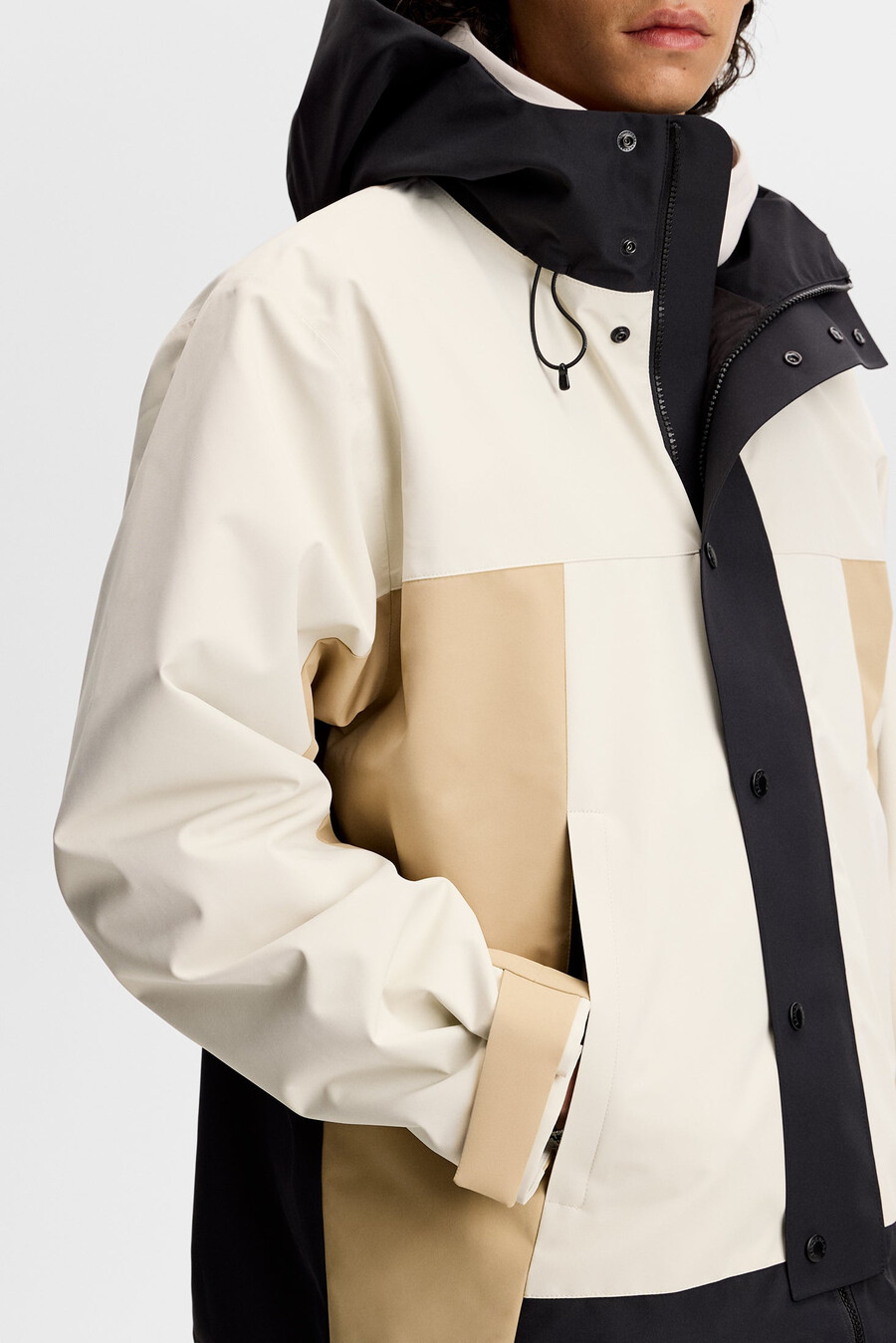 veste fabio color block