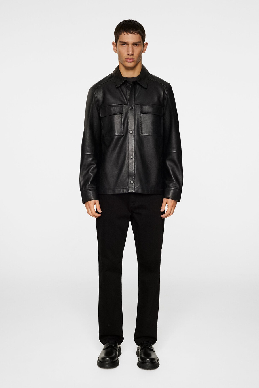 surchemise en cuir dagneau wilden