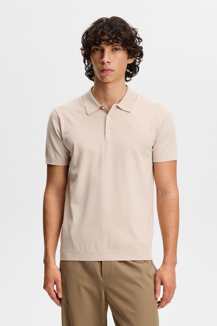 polo tricoté à crête