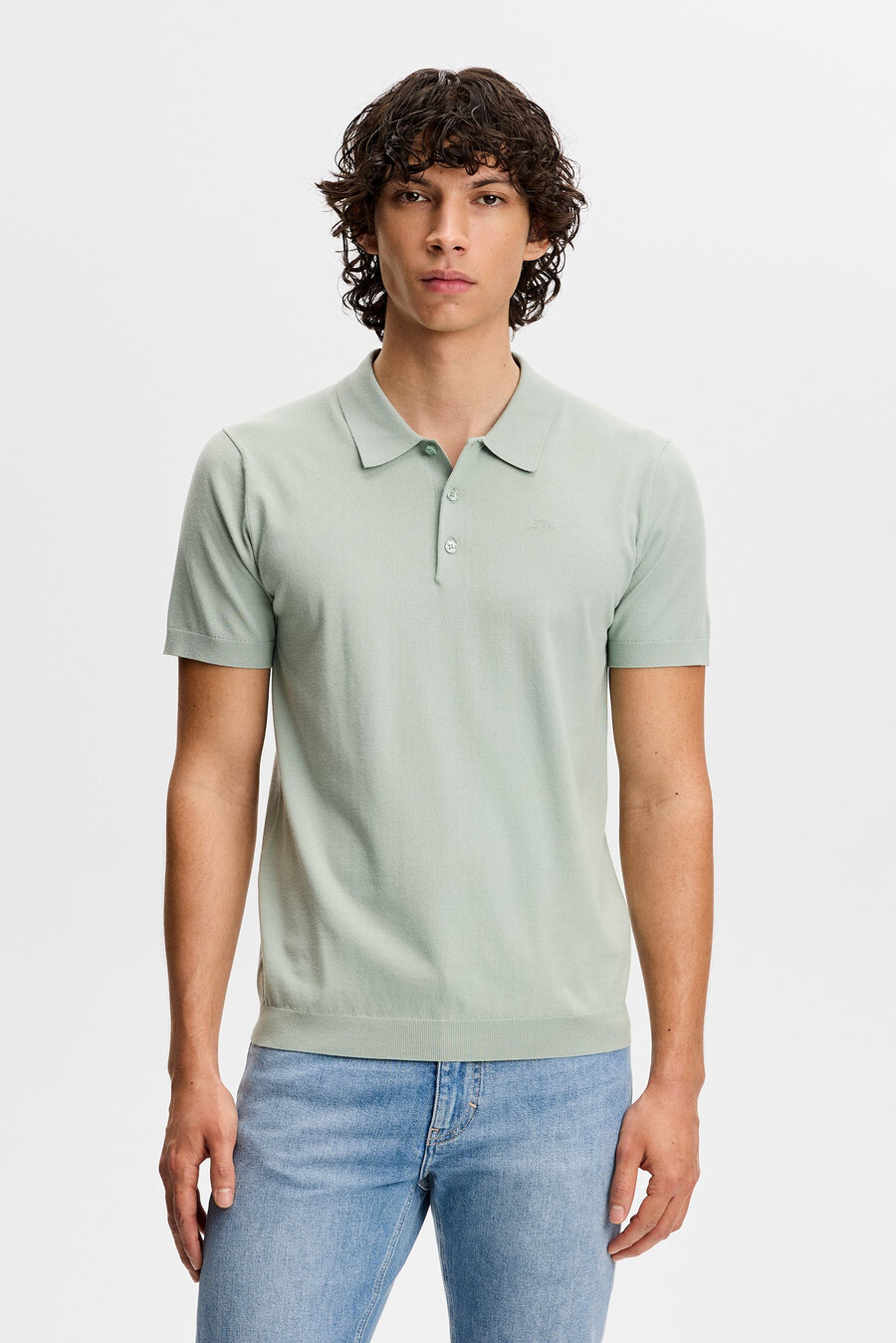 polo tricoté à crête