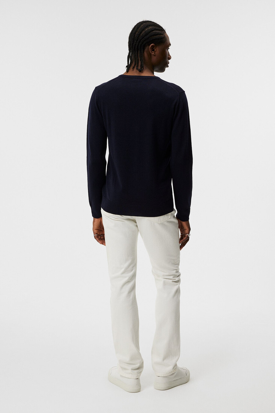 pull lymann en mérinos à col en v