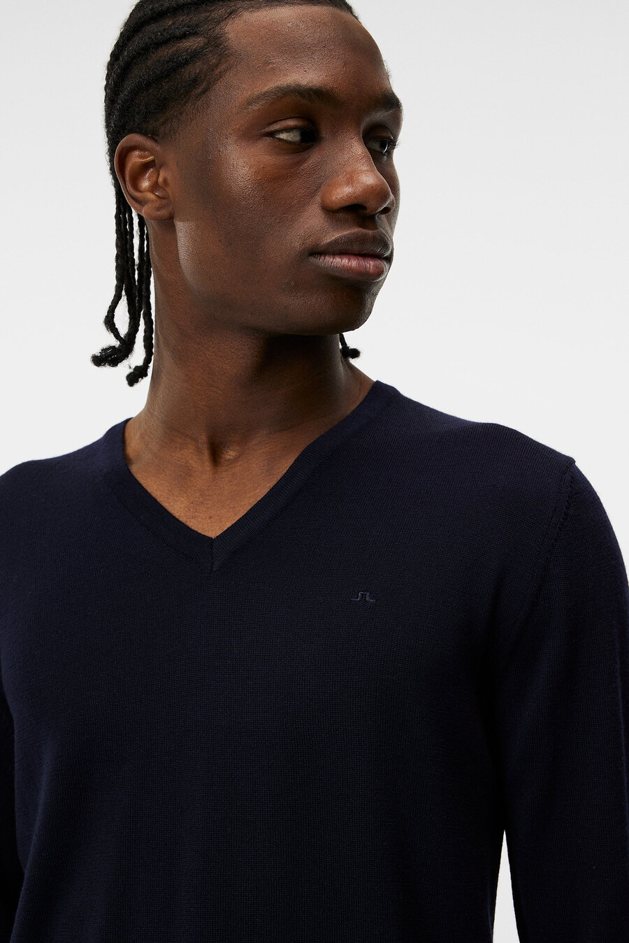 pull lymann en mérinos à col en v