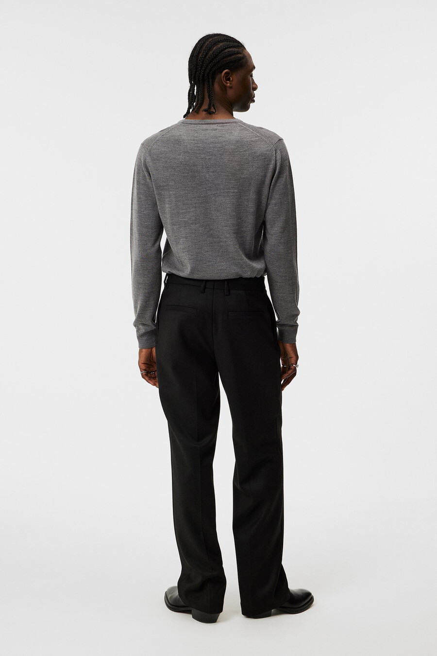 pull lymann en mérinos à col en v