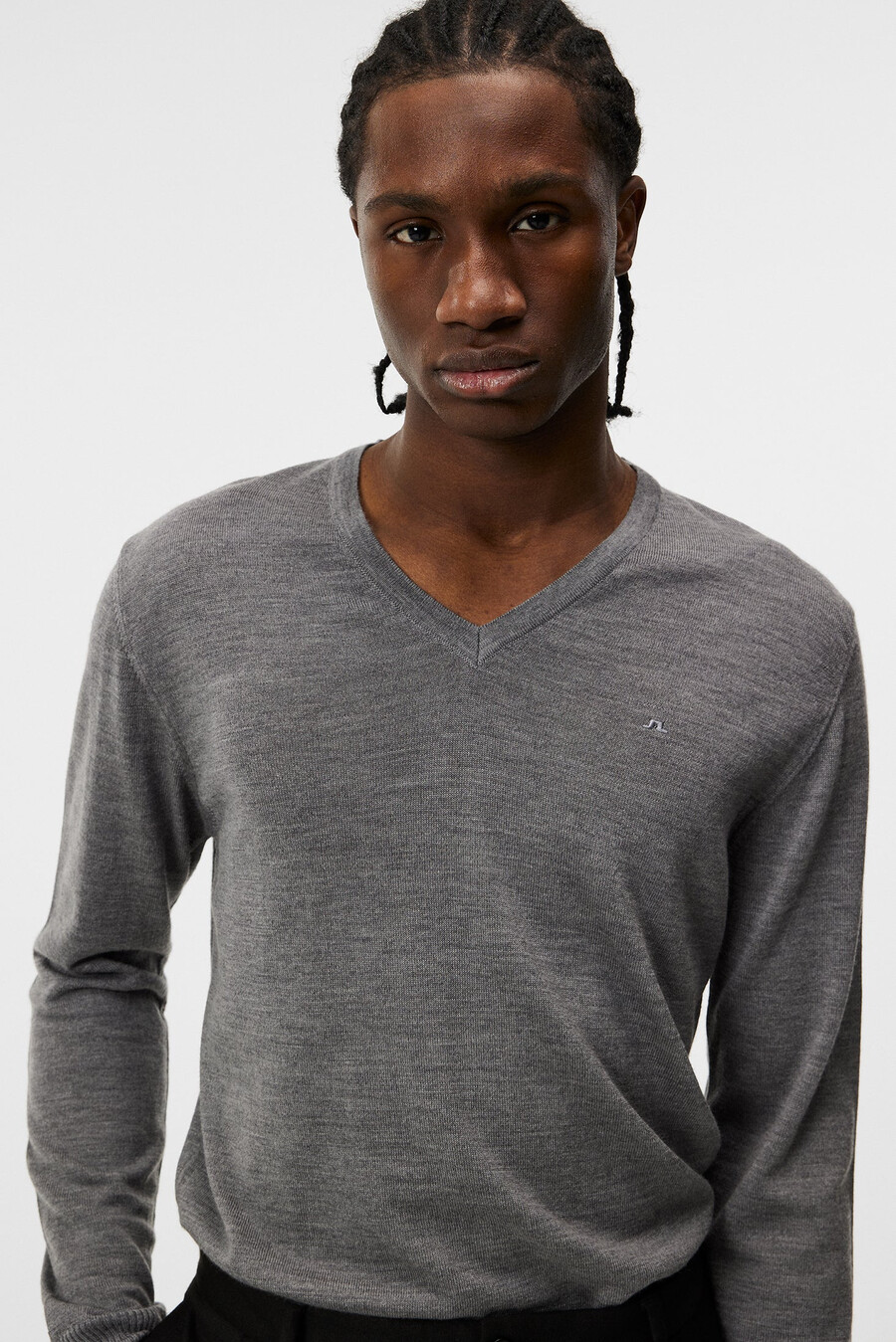 pull lymann en mérinos à col en v