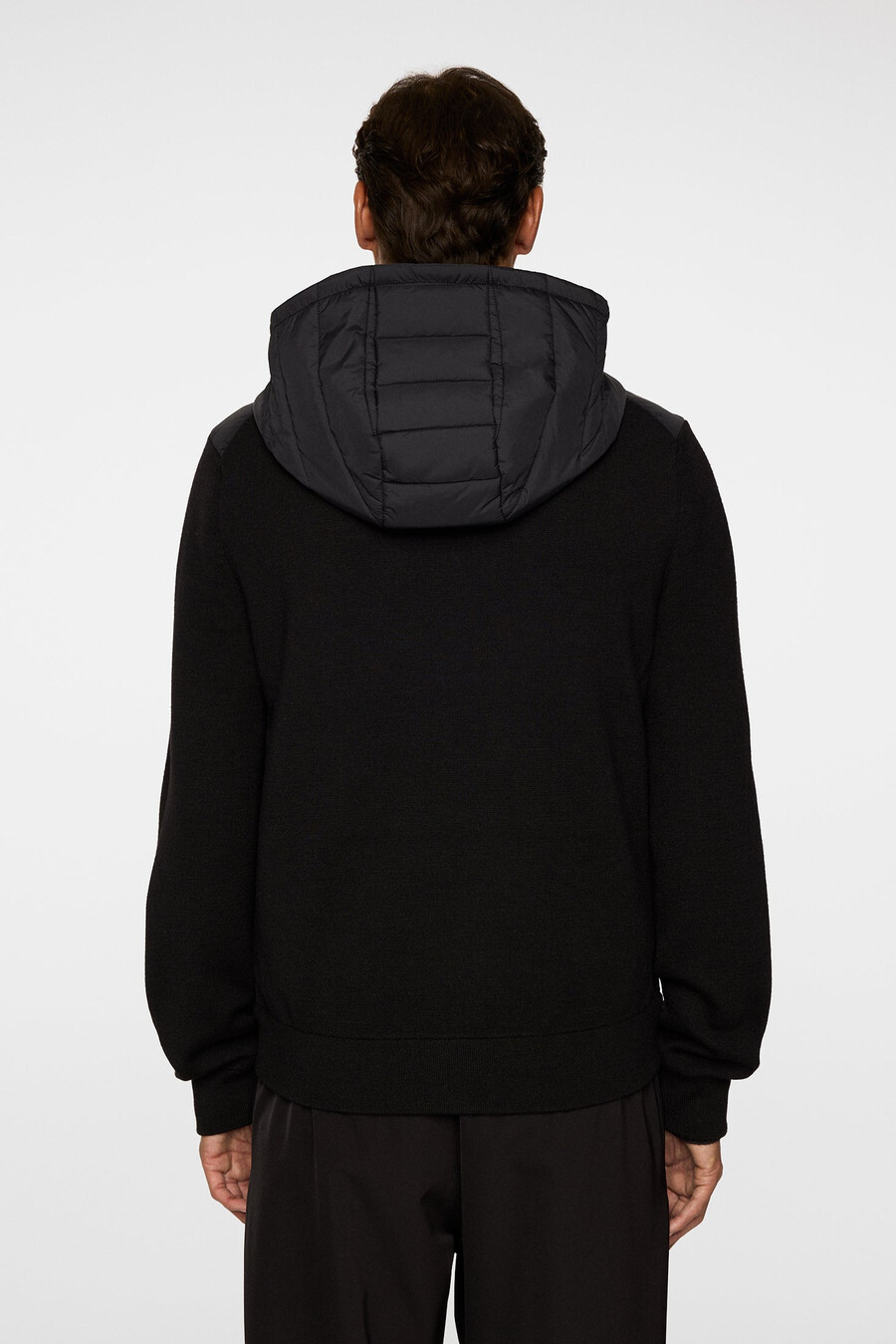 veste hybride en maille à capuche thorn