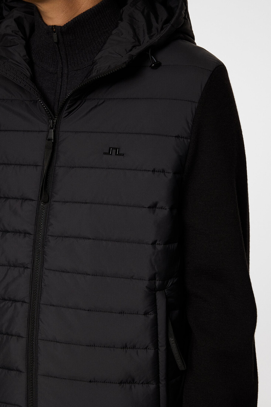 veste hybride en maille à capuche thorn