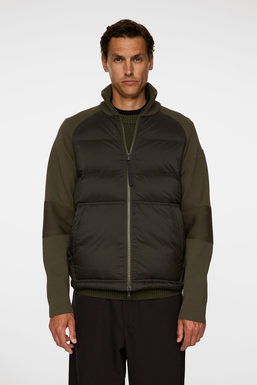 veste hybride en maille dôme