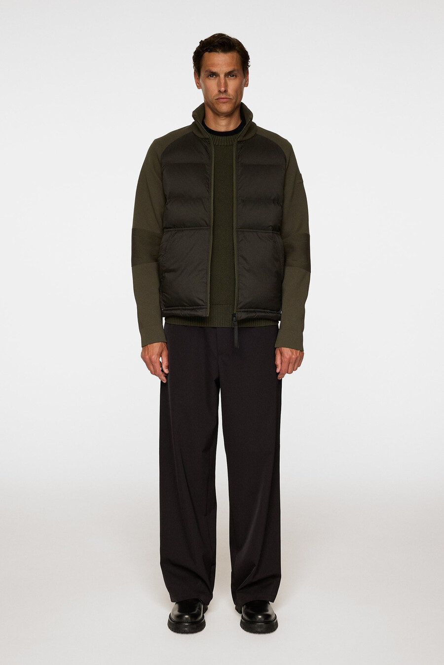 veste hybride en maille dôme