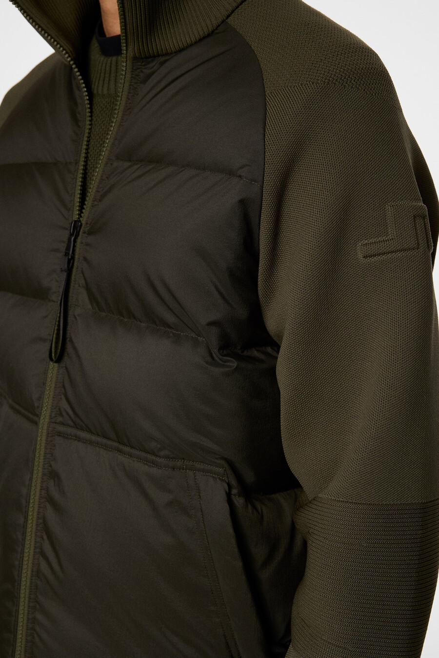 veste hybride en maille dôme
