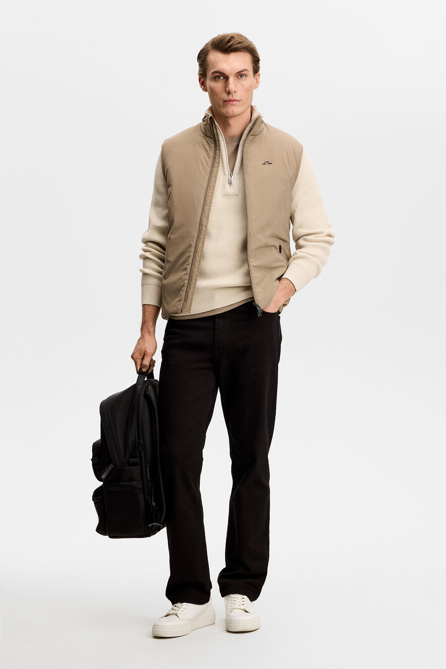 pull alex à demi-zip en maille