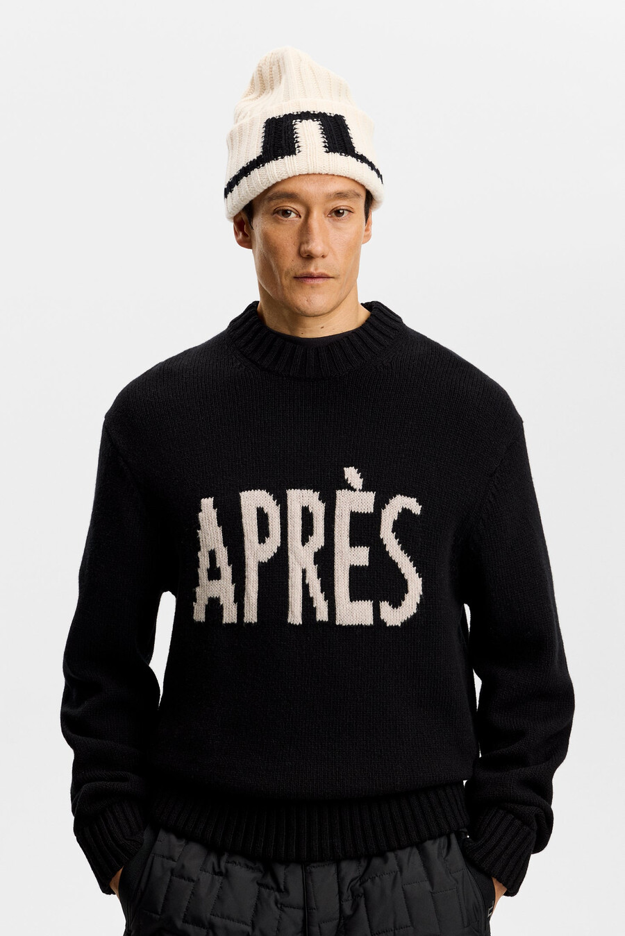 pull en maille graphique fabian