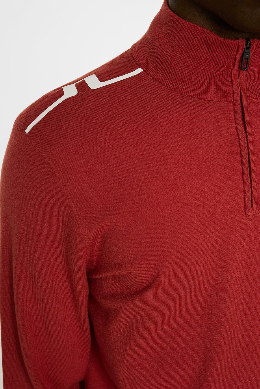 pull zippé en maille mac