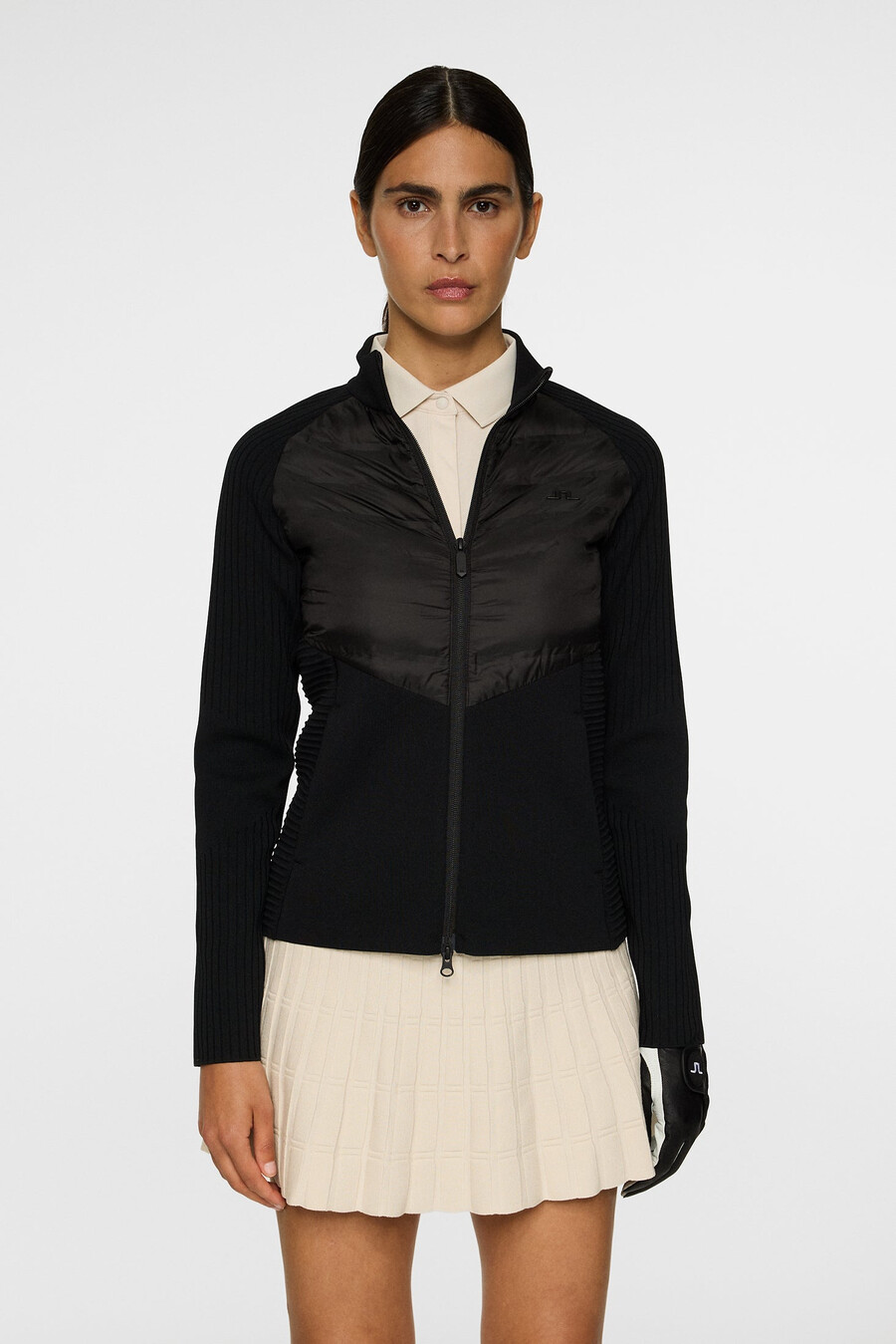 pull zippé en maille technique wendy