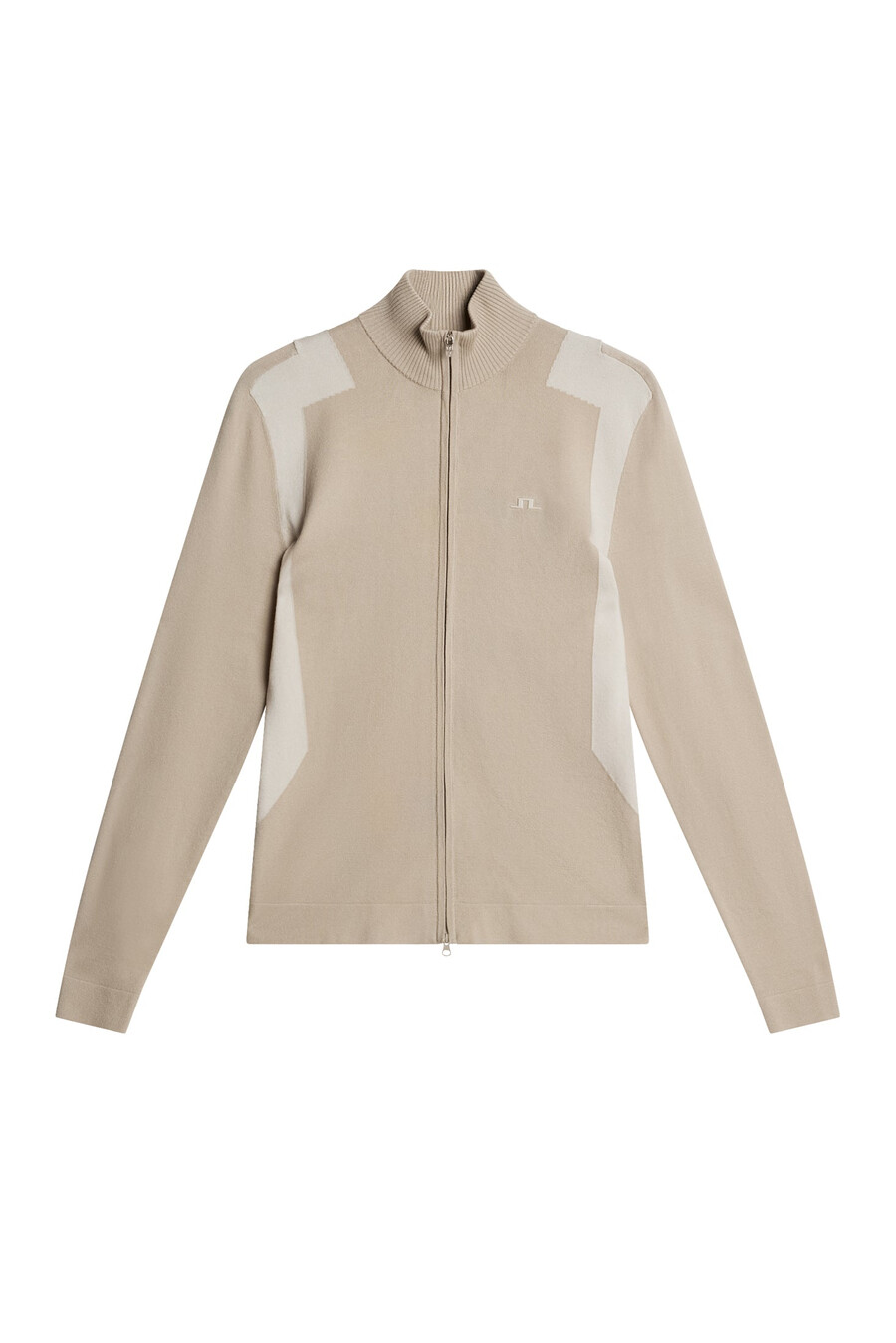 pull zippé en maille bianca