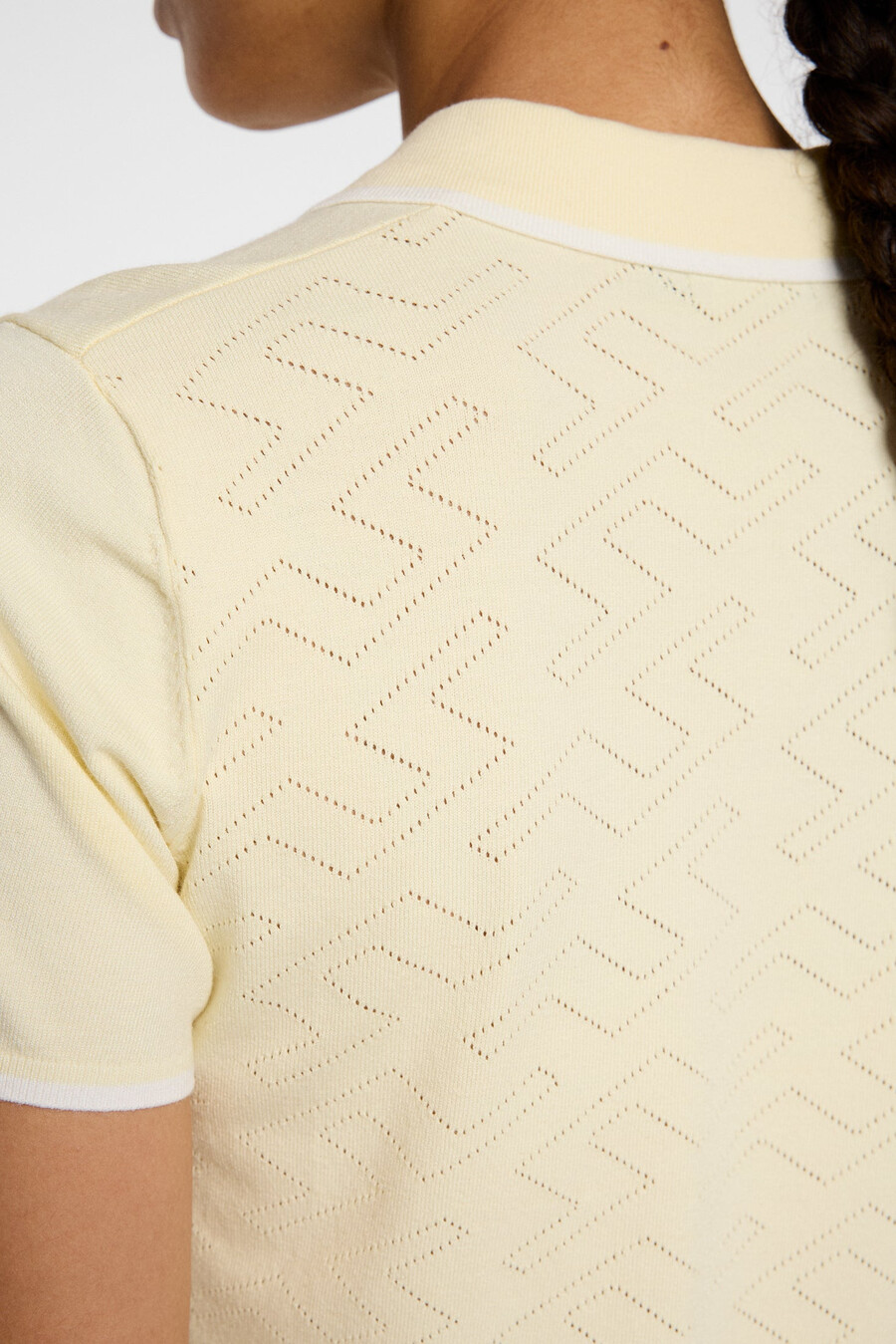 polo en maille malva