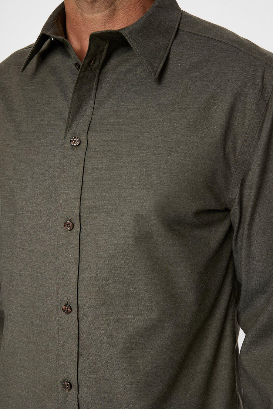 chemise en flanelle légère et ajustée