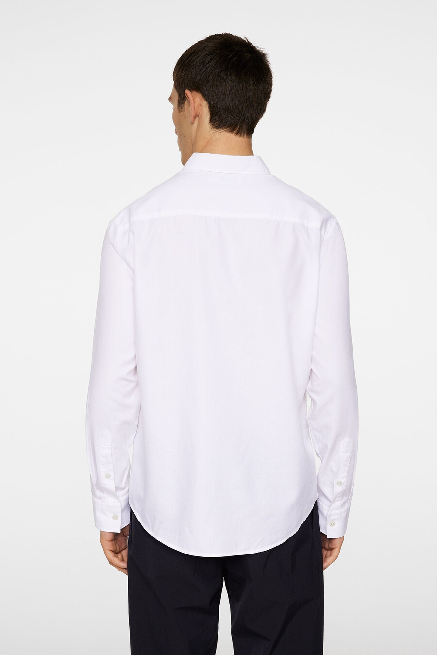 chemise slim à manches longues en coton tencel
