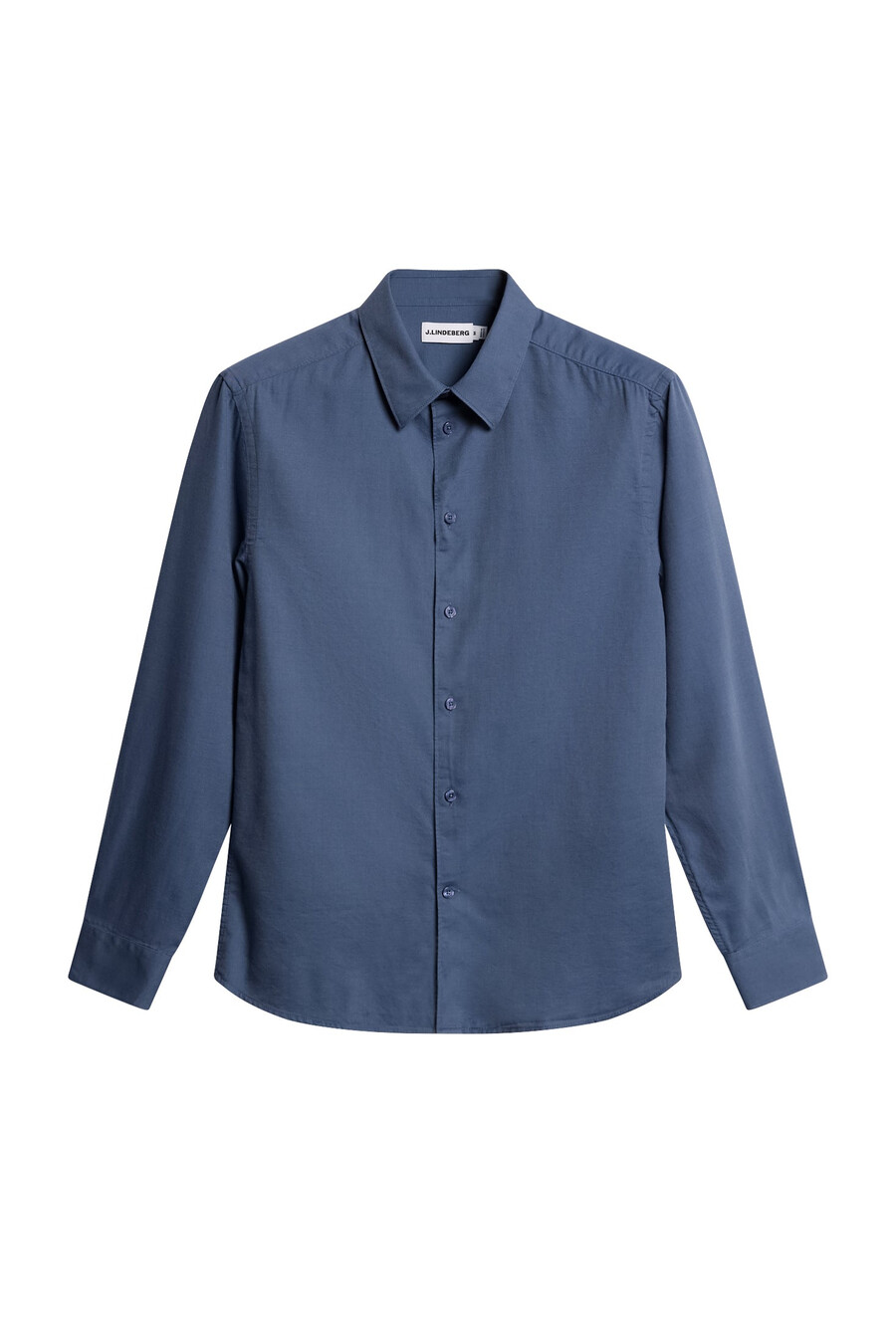 chemise slim à manches longues en coton tencel
