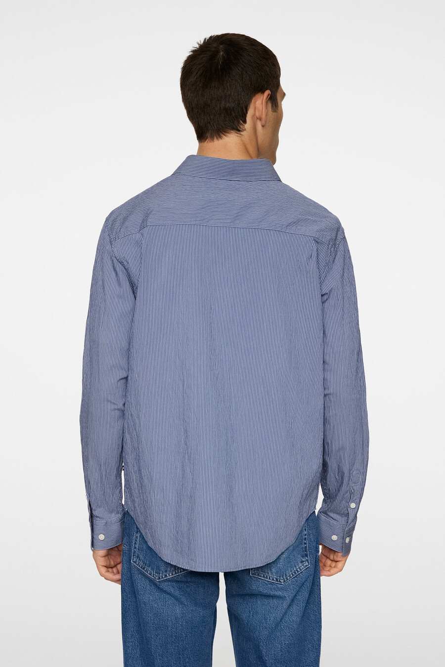 chemise rayée à manches longues classique
