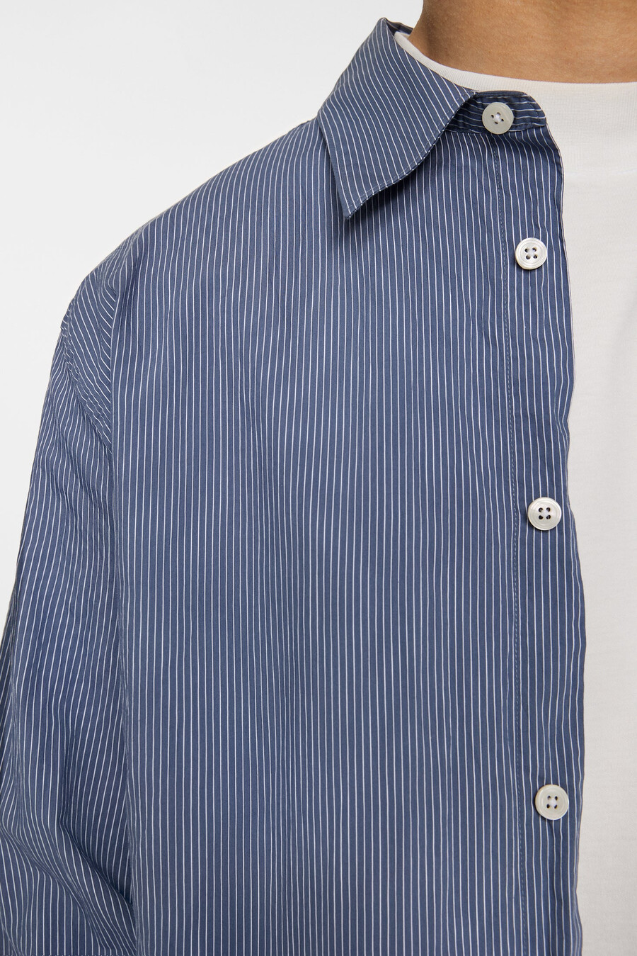 chemise rayée à manches longues classique