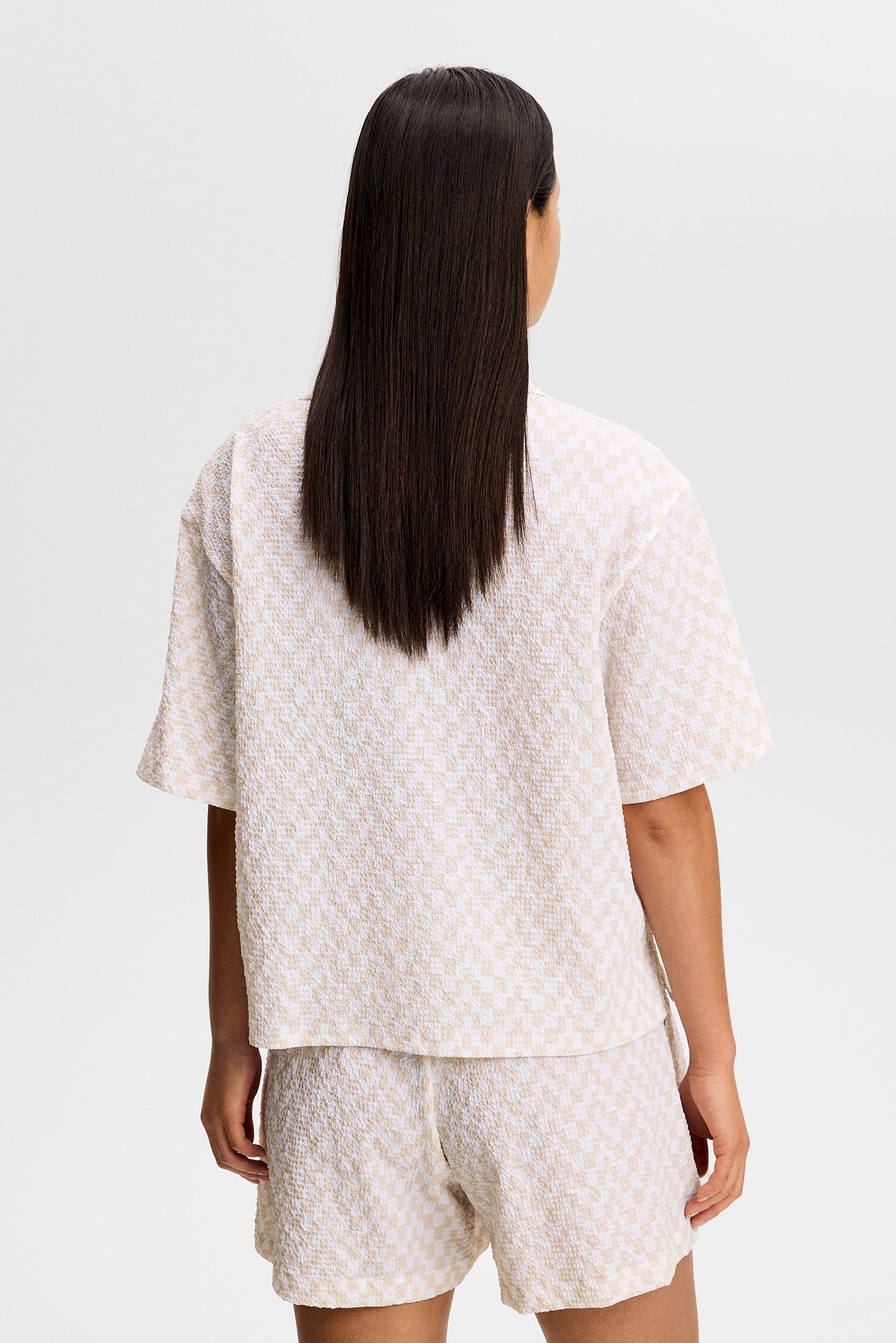 chemise en nylon froissé liv