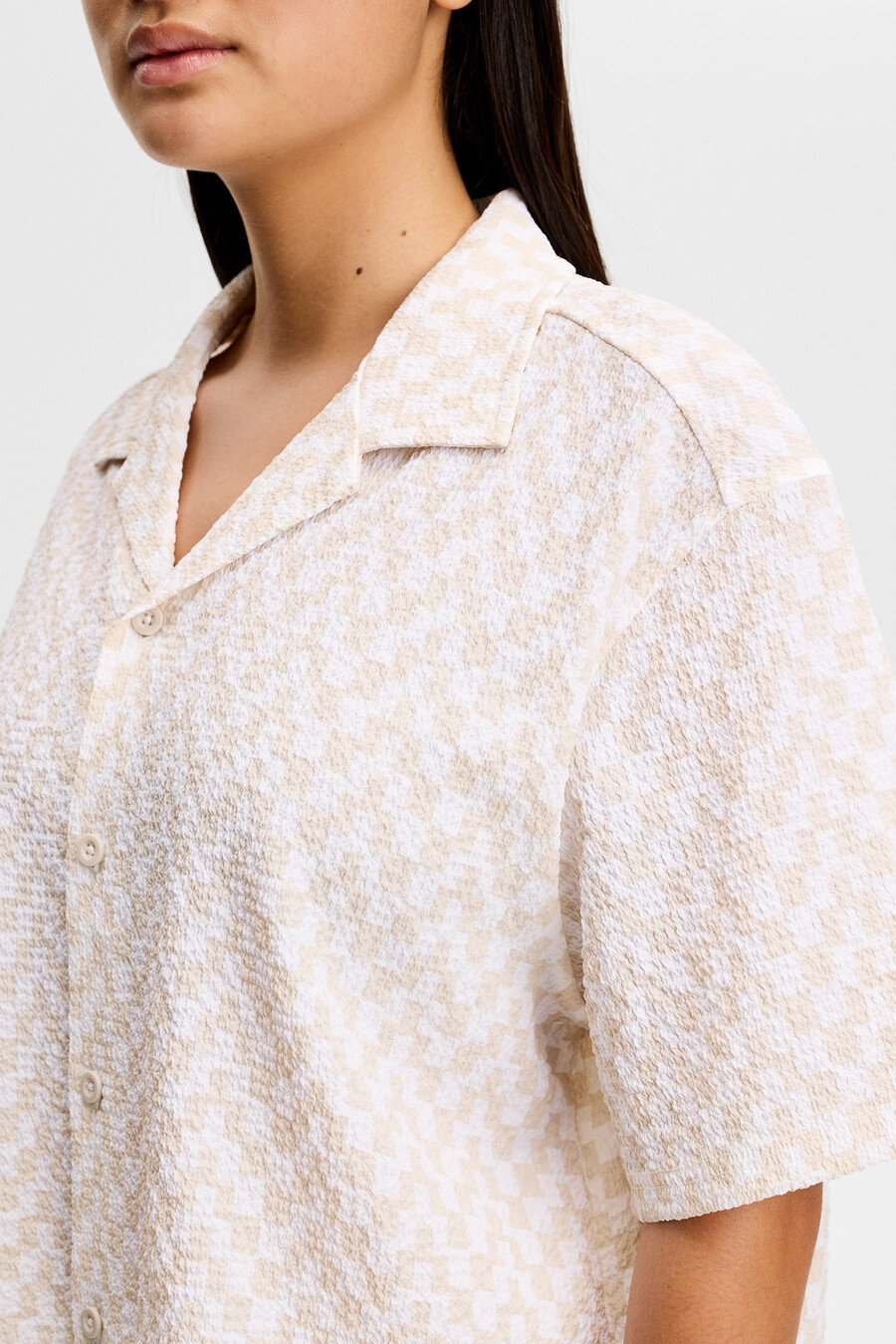 chemise en nylon froissé liv