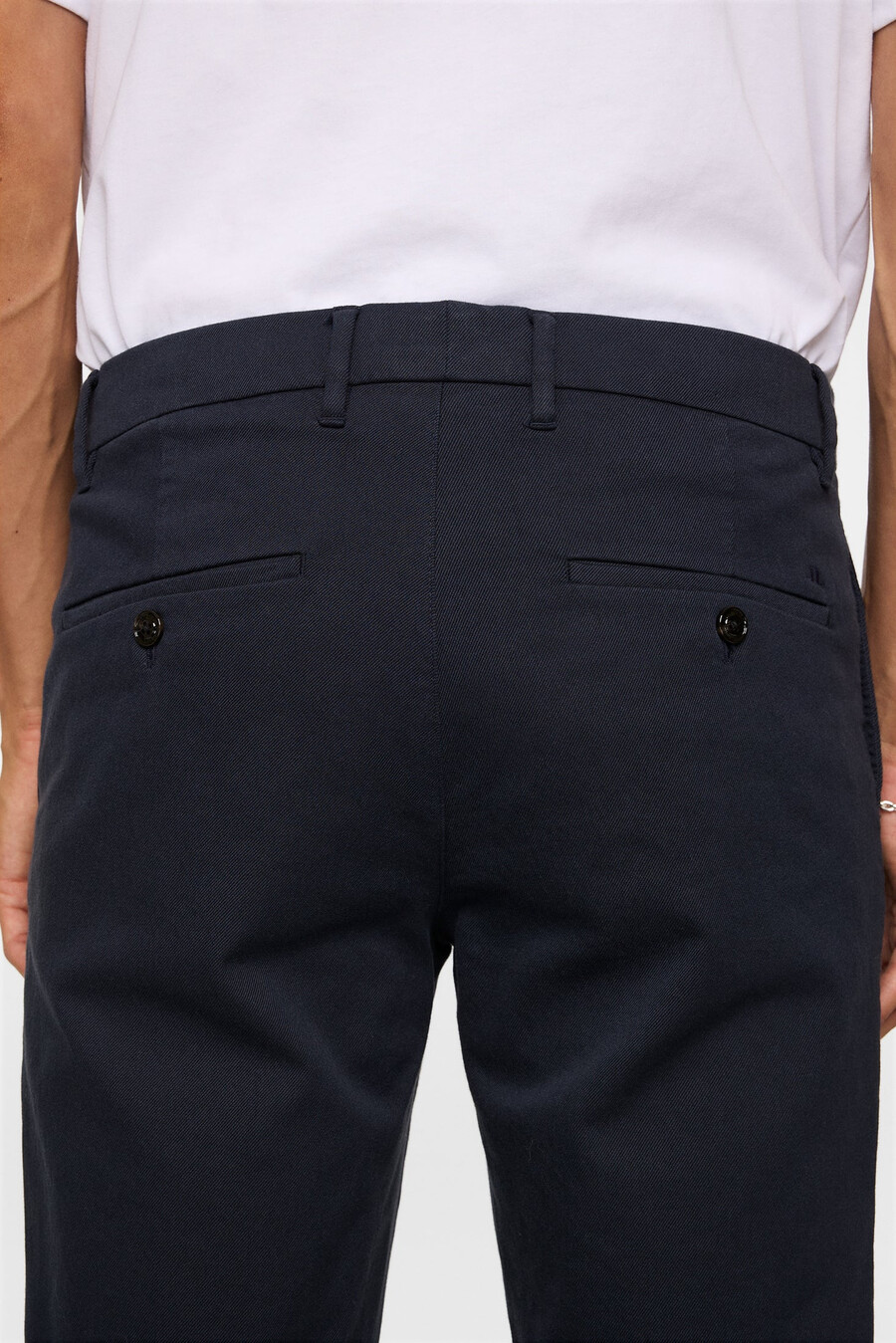 pantalon en flanelle sergée ched