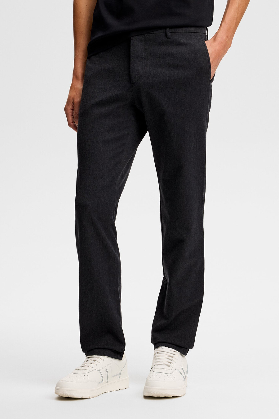 pantalon en flanelle sergée ched