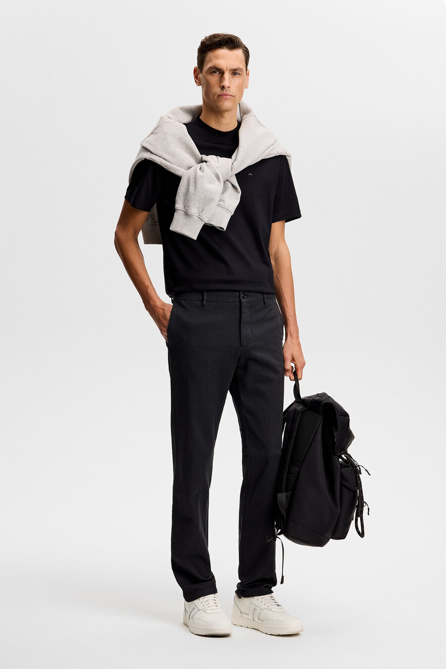 pantalon en flanelle sergée ched