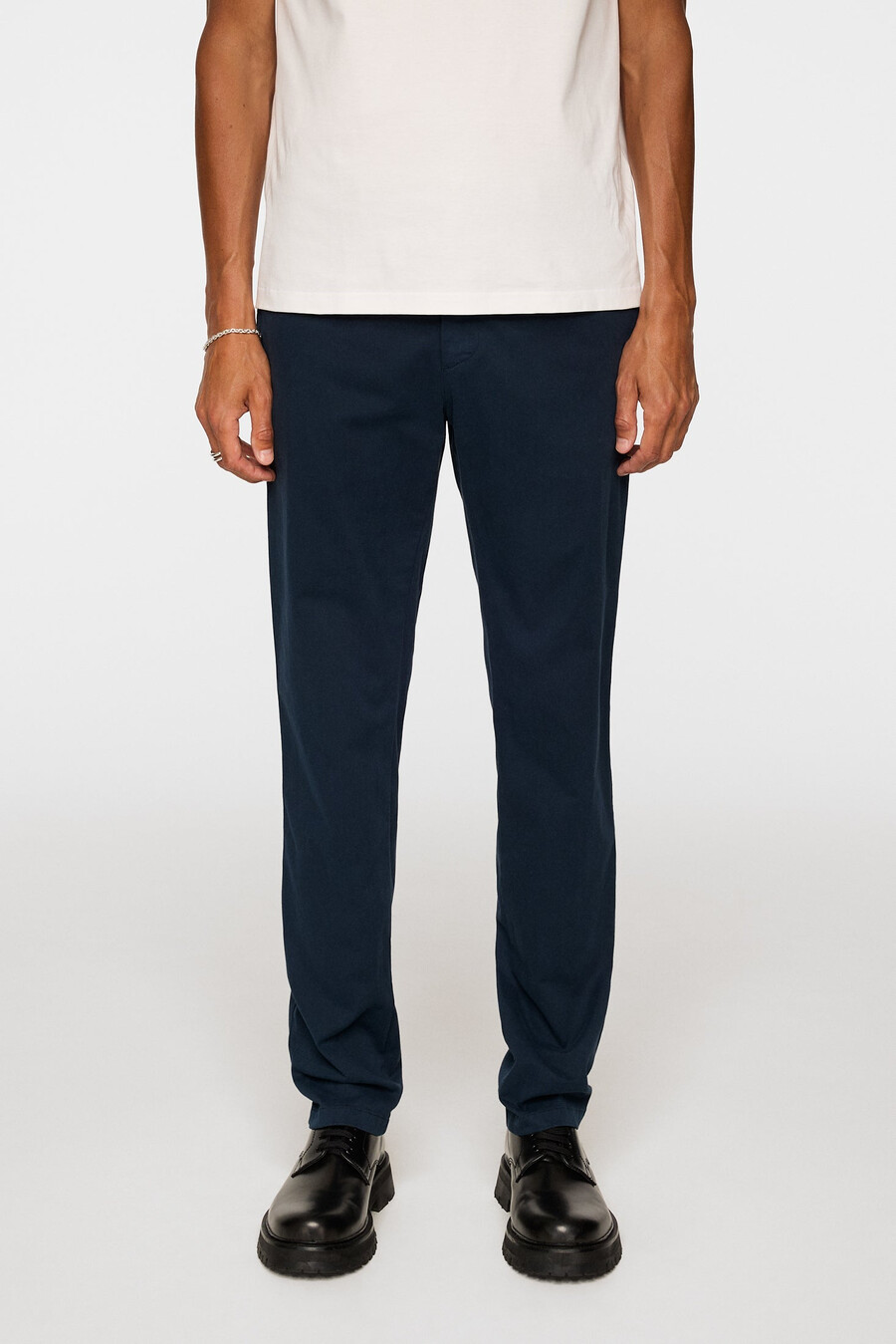 pantalons en coton extensible ched