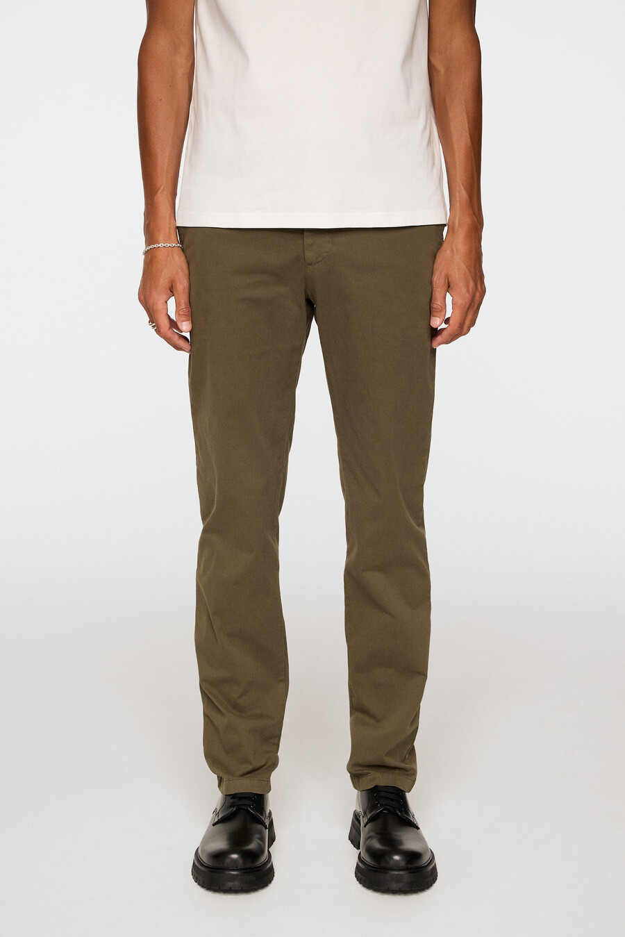 pantalons en coton extensible ched