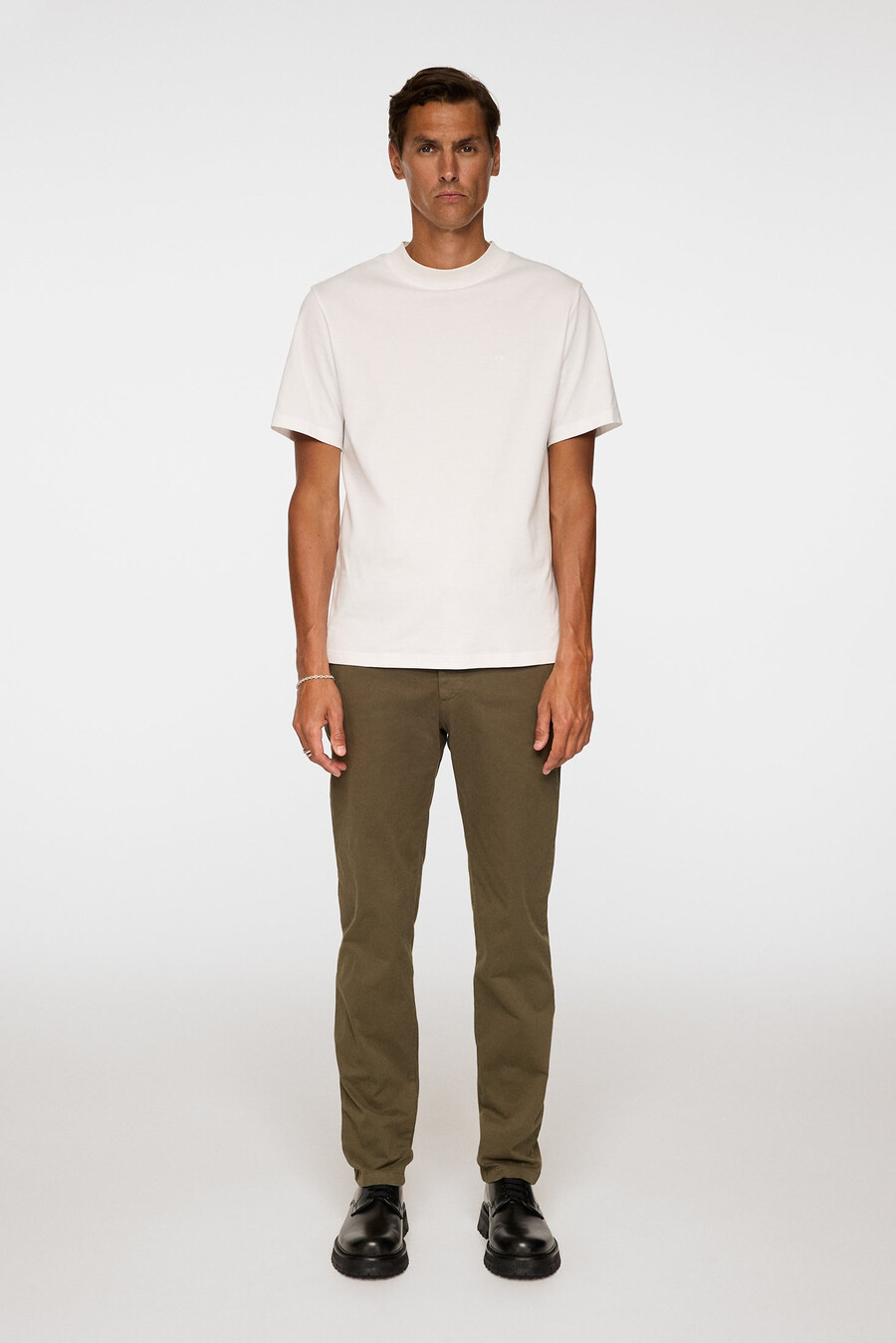 pantalons en coton extensible ched