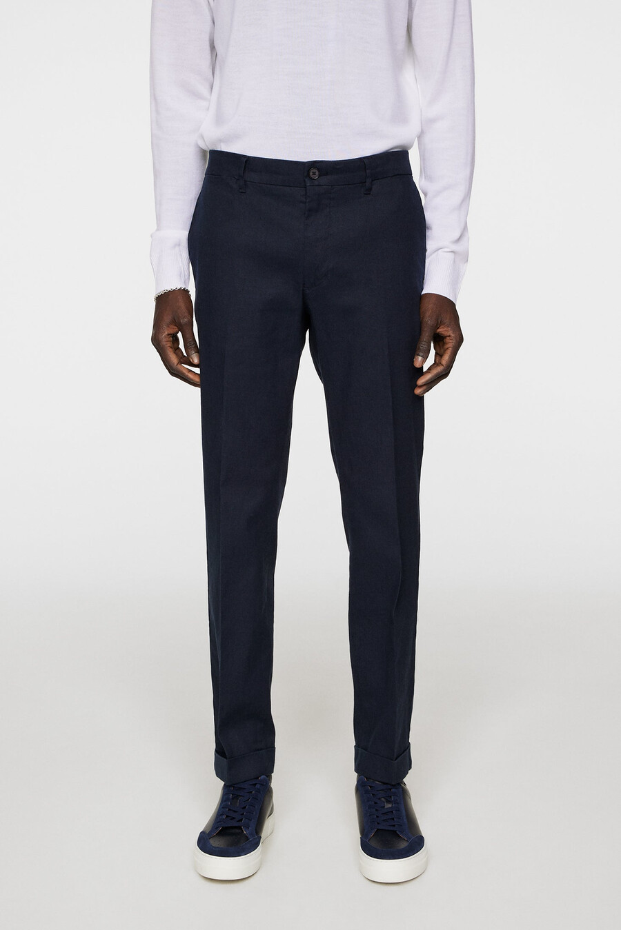 pantalon extensible en lin grant
