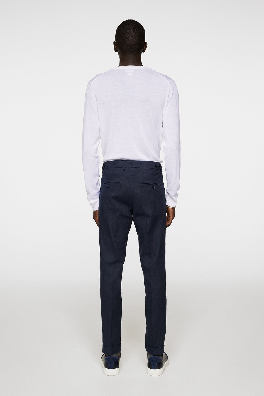 pantalon extensible en lin grant