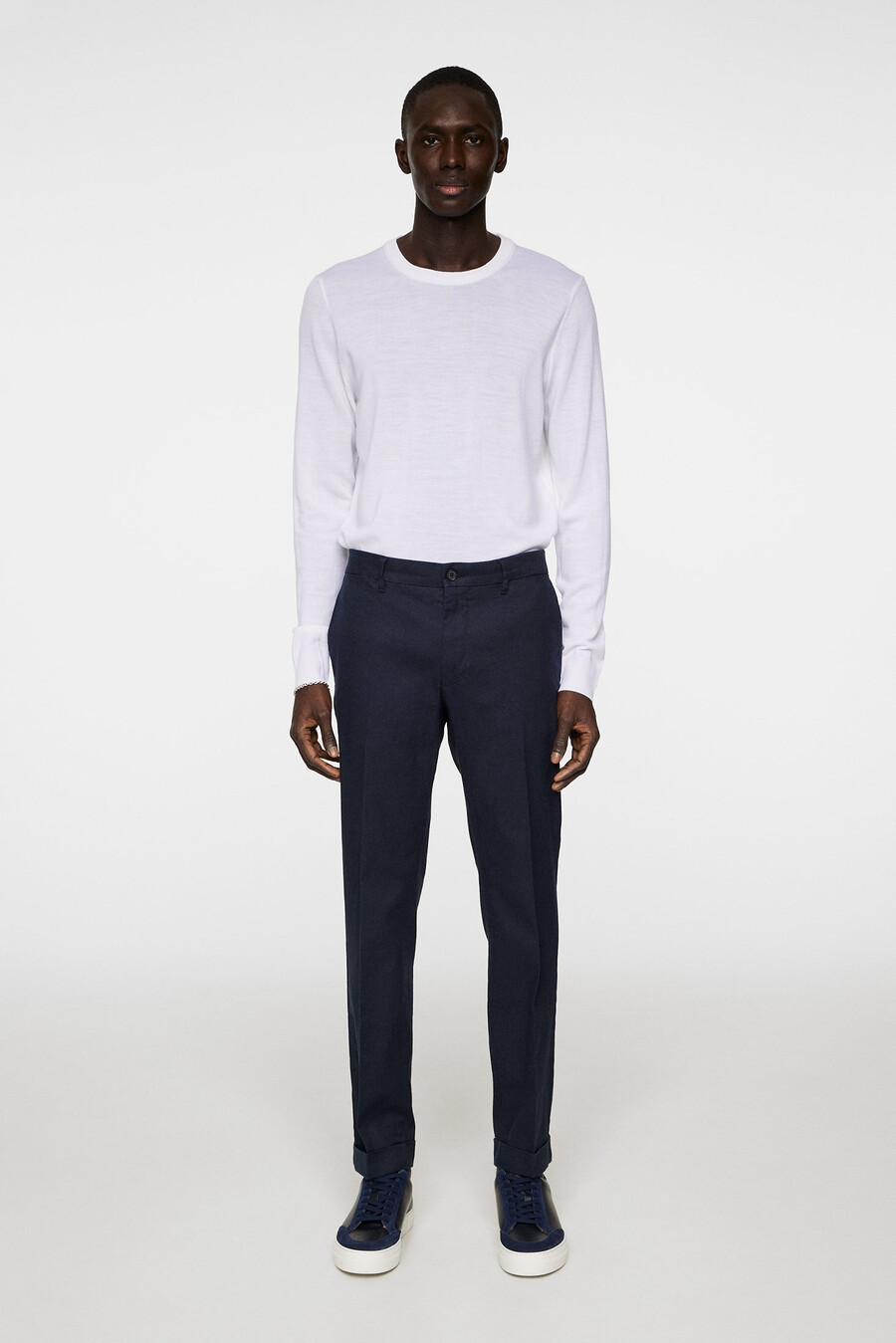 pantalon extensible en lin grant