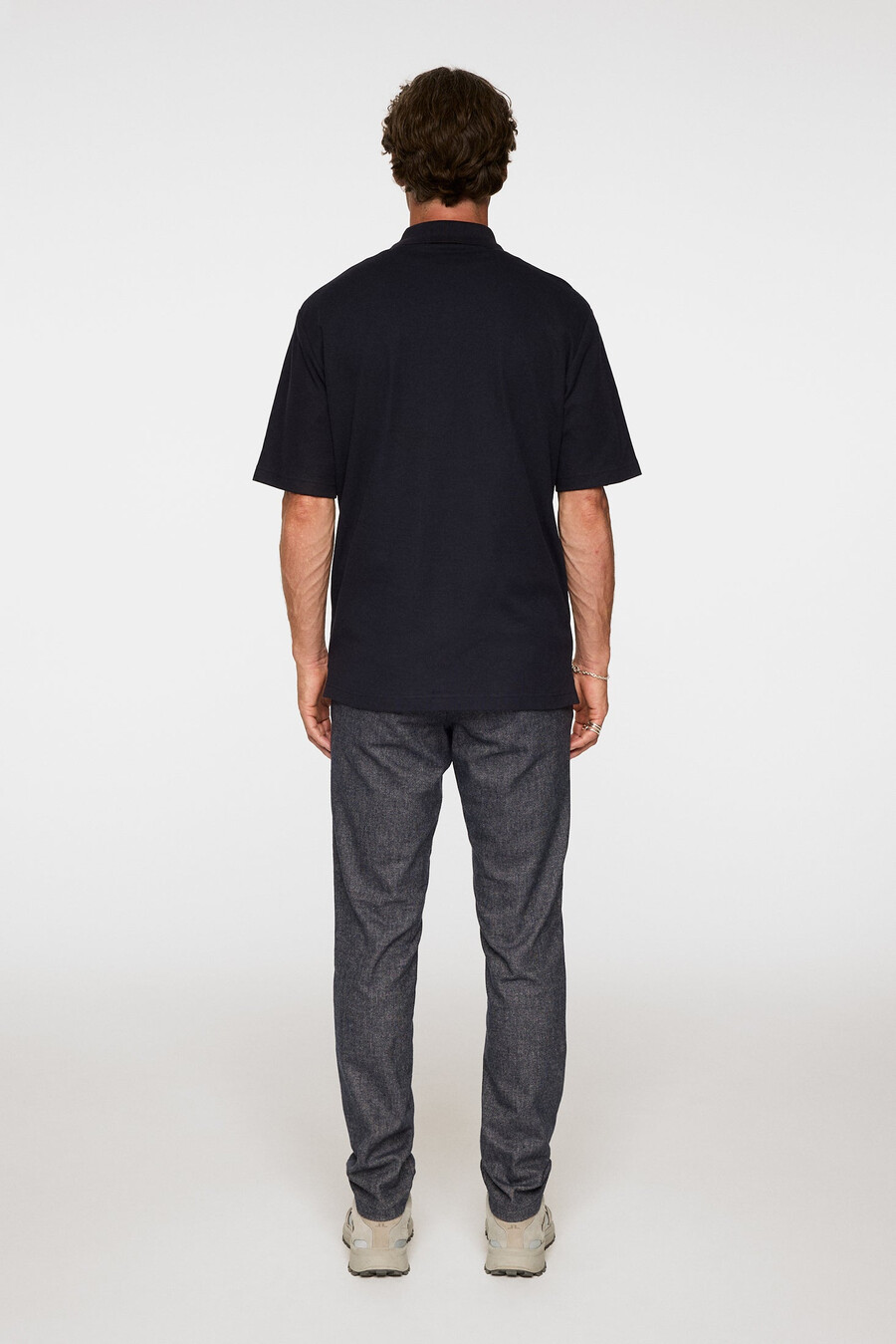 pantalon à micro-motifs ched