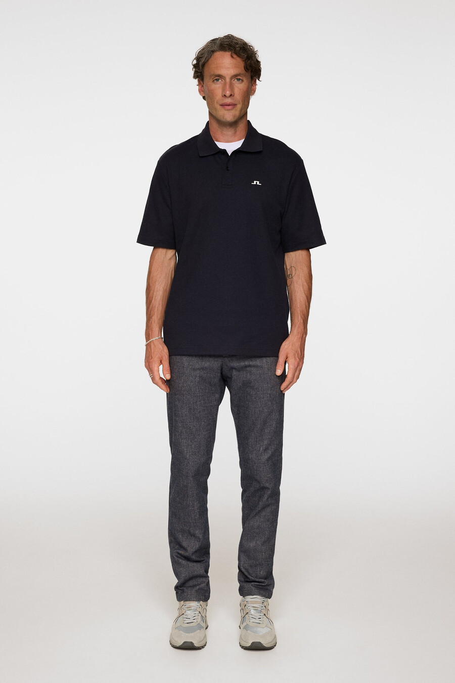 pantalon à micro-motifs ched