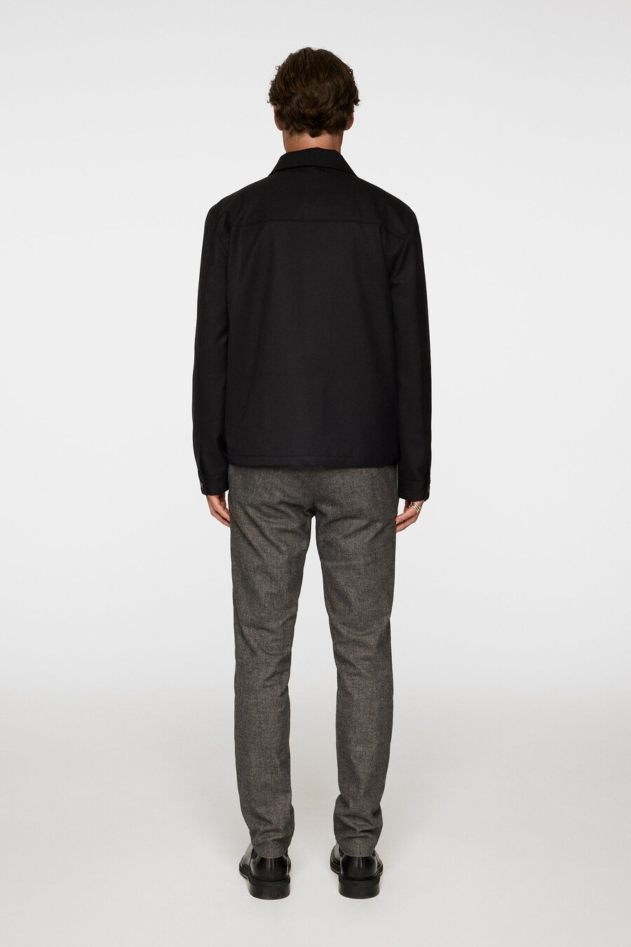 pantalon à micro-motifs ched